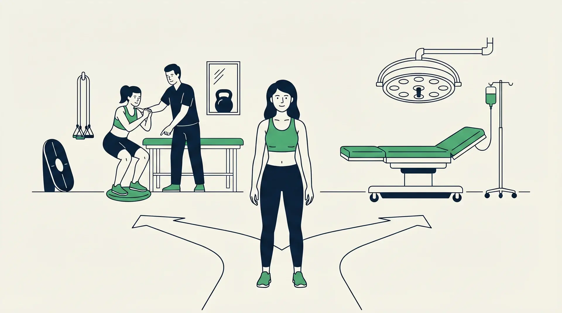 Rehabilitation und Fitnessoptionen für Patienten